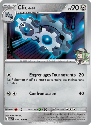 Carte Pokémon Clic de N 104/159 – Aventures Ensemble