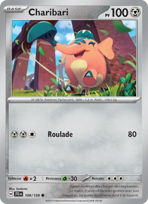 Carte Pokémon Charibari 109/159 – Aventures Ensemble