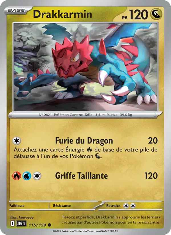 Carte Pokémon Drakkarmin 115/159 – Aventures Ensemble