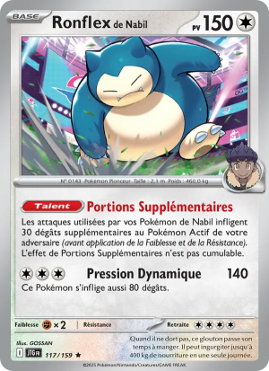 Carte Pokémon Ronflex de Nabil 117/159 – Aventures Ensemble