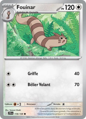 Carte Pokémon Fouinar 119/159 – Aventures Ensemble
