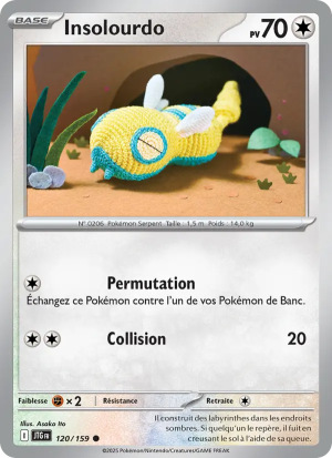 Carte Pokémon Insolourdo 120/159 – Aventures Ensemble