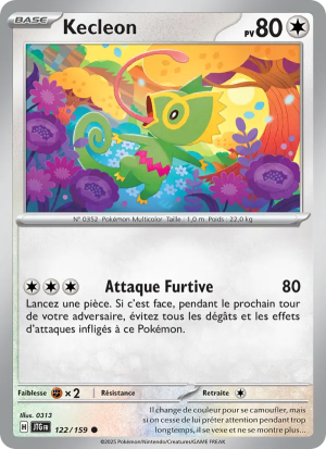 Carte Pokémon Kecleon 122/159 – Aventures Ensemble