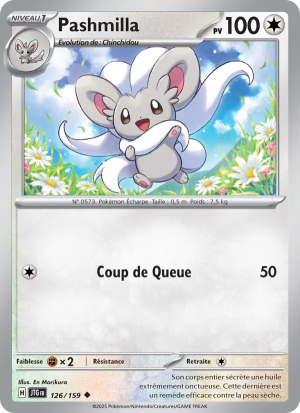 Carte Pokémon Pashmilla 126/159 – Aventures Ensemble