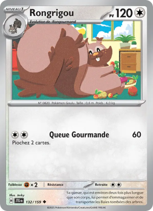 Carte Pokémon Rongrigou 132/159 – Aventures Ensemble