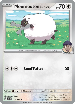 Carte Pokémon Moumouton de Nabil 135/159 – Aventures Ensemble