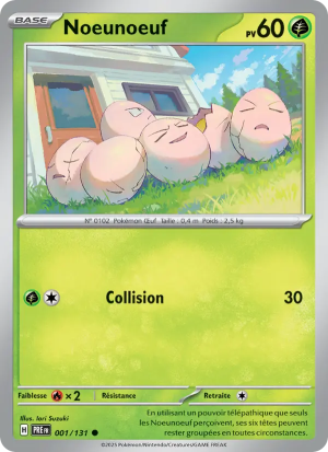Carte Pokémon Noeunoeuf 001/131 – Évolutions Prismatiques