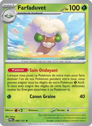 Carte Pokémon Farfaduvet 008/131 – Évolutions Prismatiques