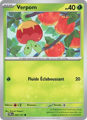 Carte Pokémon Verpom 009/131 – Évolutions Prismatiques