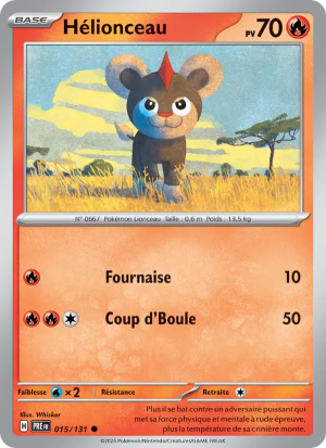 Carte Pokémon Hélionceau 015/131 – Évolutions Prismatiques