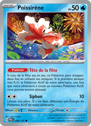 Carte Pokémon Poissirène 020/131 – Évolutions Prismatiques