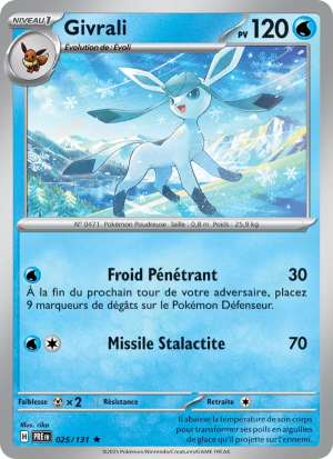 Carte Pokémon Givrali 025/131 – Évolutions Prismatiques