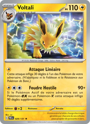Carte Pokémon Voltali 029/131 – Évolutions Prismatiques