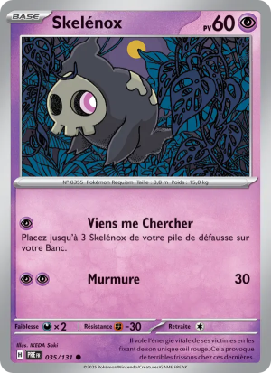Carte Pokémon Skelénox 035/131 – Évolutions Prismatiques