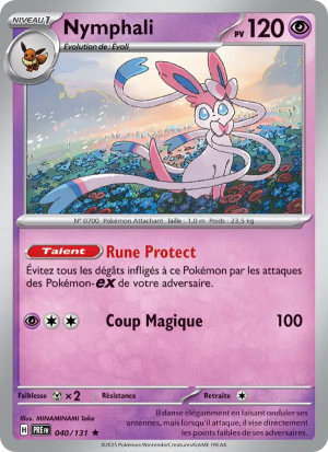 Carte Pokémon Nymphali 040/131 – Évolutions Prismatiques