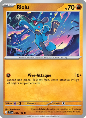 Carte Pokémon Riolu 050/131 – Évolutions Prismatiques