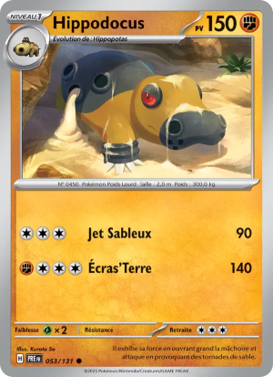 Carte Pokémon Hippodocus 053/131 – Évolutions Prismatiques