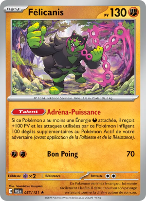 Carte Pokémon Félicanis 057/131 – Évolutions Prismatiques