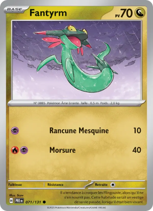 Carte Pokémon Fantyrm 071/131 – Évolutions Prismatiques