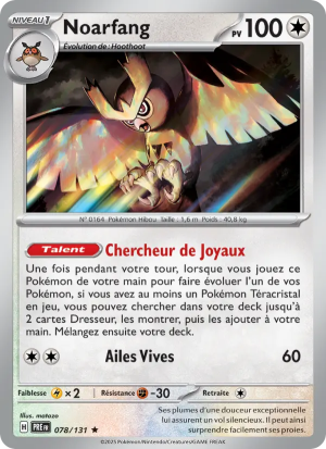 Carte Pokémon Noarfang 078/131 – Évolutions Prismatiques