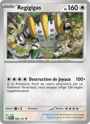 Carte Pokémon Regigigas 086/131 – Évolutions Prismatiques