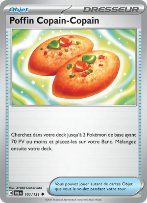 Carte Pokémon Poffin Copain-Copain 101/131 – Évolutions Prismatiques