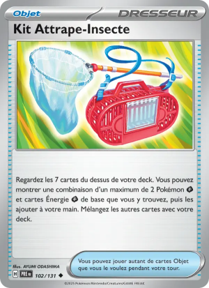 Carte Pokémon Kit Attrape-Insecte 102/131 – Évolutions Prismatiques