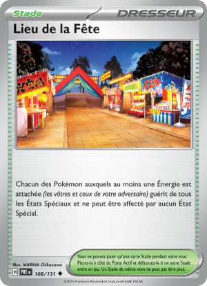 Carte Pokémon Lieu de la Fête 108/131 – Évolutions Prismatiques