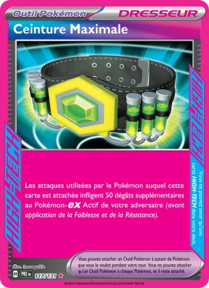 Carte Pokémon Ceinture Maximale 117/131 – Évolutions Prismatiques