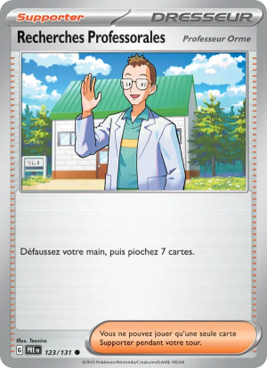 Carte Pokémon Recherches Professorales Professeur Orme 123/131 – Évolutions Prismatiques