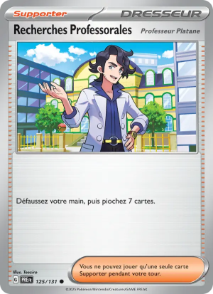 Carte Pokémon Recherches Professorales Professeur Platane 125/131 – Évolutions Prismatiques