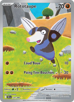 Carte Pokémon Rototaupe 124/086 – Foudre Noire