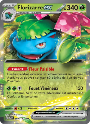 Carte Pokémon Florizarre ex 001/142 – Couronne Stellaire