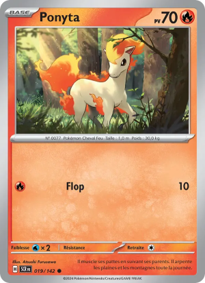 Carte Pokémon Ponyta 019/142 – Couronne Stellaire