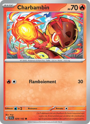 Carte Pokémon Charbambin 029/142 – Couronne Stellaire
