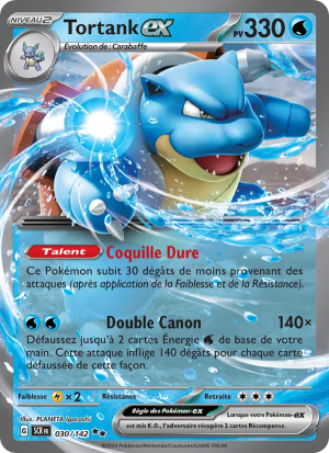 Carte Pokémon Tortank ex 030/142 – Couronne Stellaire