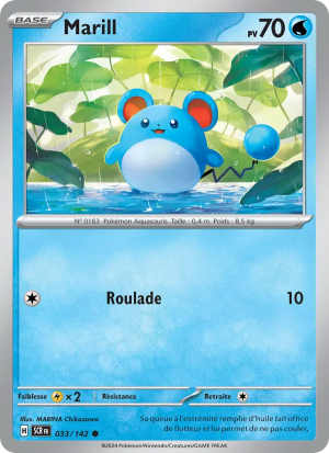 Carte Pokémon Marill 033/142 – Couronne Stellaire