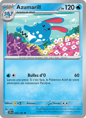Carte Pokémon Azumarill 034/142 – Couronne Stellaire