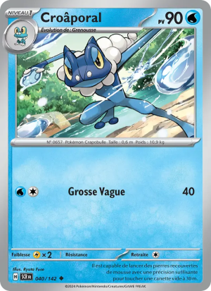 Carte Pokémon Croâporal 040/142 – Couronne Stellaire