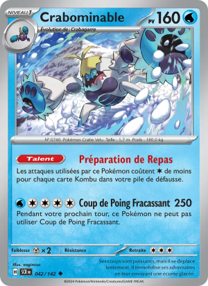 Carte Pokémon Crabominable 042/142 – Couronne Stellaire