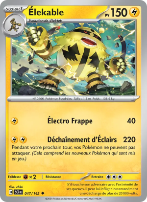 Carte Pokémon Élekable 047/142 – Couronne Stellaire