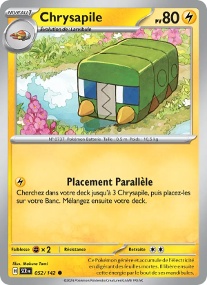 Carte Pokémon Chrysapile 052/142 – Couronne Stellaire