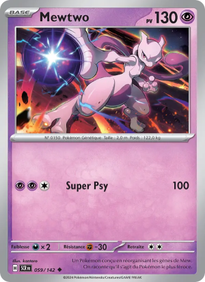 Carte Pokémon Mewtwo 059/142 – Couronne Stellaire