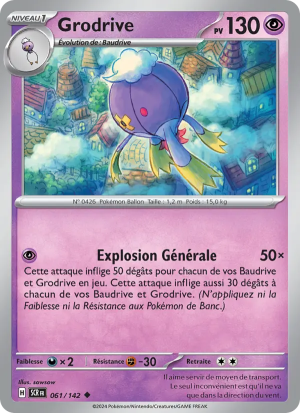 Carte Pokémon Grodrive 061/142 – Couronne Stellaire