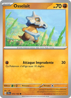 Carte Pokémon Osselait 072/142 – Couronne Stellaire