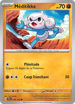 Carte Pokémon Meditikka 078/142 – Couronne Stellaire