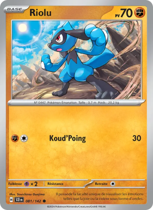 Carte Pokémon Riolu 081/142 – Couronne Stellaire