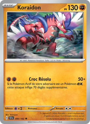 Carte Pokémon Koraidon 090/142 – Couronne Stellaire