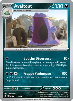 Carte Pokémon Avaltout 092/142 – Couronne Stellaire