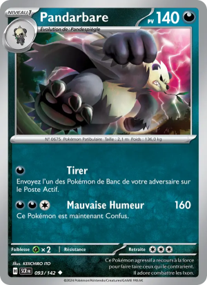 Carte Pokémon Pandarbare 093/142 – Couronne Stellaire